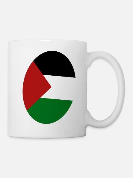 free palestine - Tasse - Weiß