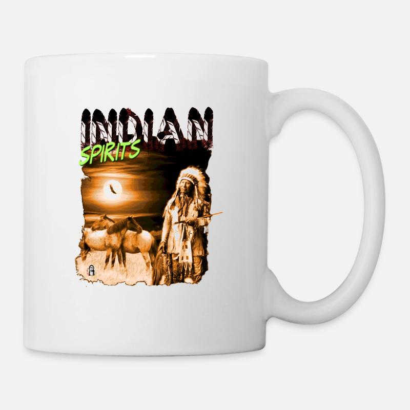 INDIAN SPIRITS 3 - Mug blanc - blanc