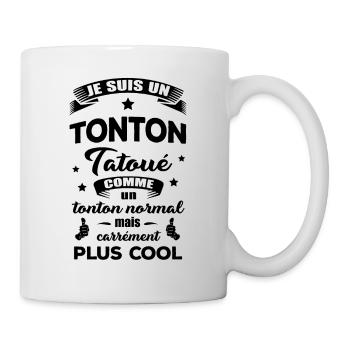 TONTON TATOUÉ - Mug blanc - blanc - Droite