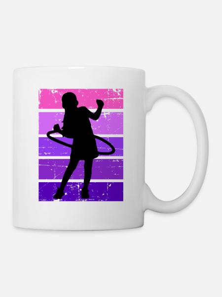 Hula Mädchen Pink - Tasse - Weiß