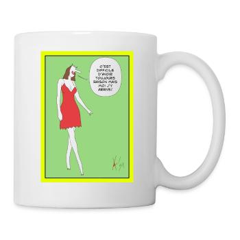 Humour pour femme! - Mug - white - Right