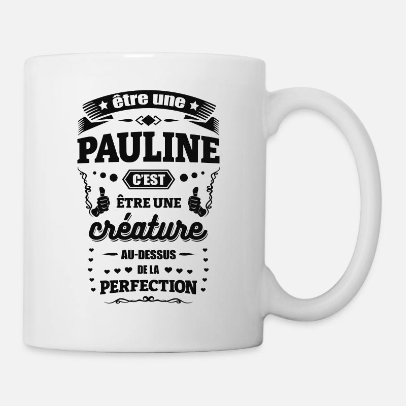 NOM - PRÉNOM - PAULINE - Mug blanc - blanc
