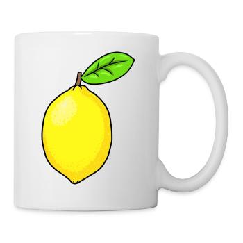 citron acide émotion émotion fruit citron - Mug blanc - blanc - Droite