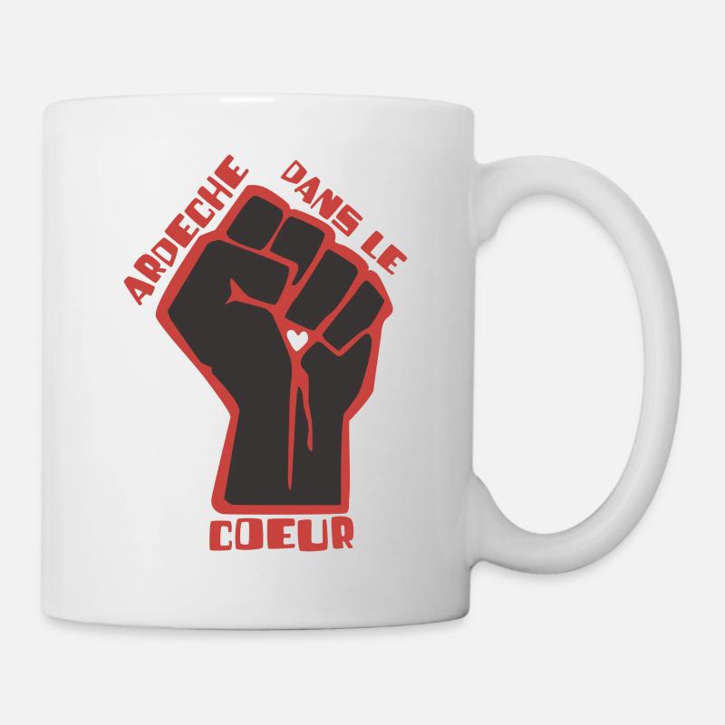 Ardèche dans le coeur - Mug blanc - blanc