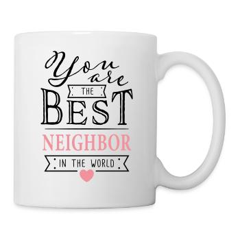 Meilleur Neighbor - Meilleur Voisine Cadeau - Mug blanc - blanc - Droite