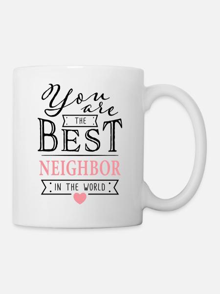 Meilleur Neighbor - Meilleur Voisine Cadeau - Mug blanc - blanc