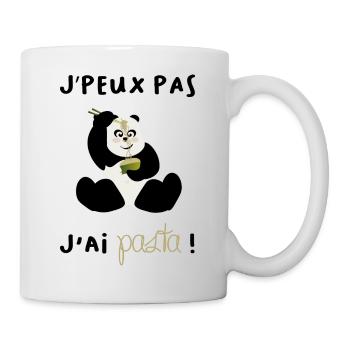J'peux pas j'ai pasta Team Panda - Mug blanc - blanc - Droite