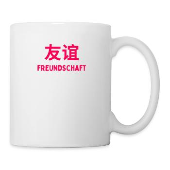 Freundschaft weisheit asien china schriftzug - Tasse - Weiß - Rechts