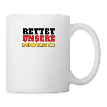 Demokratie Freiheit Grundrechte wahl politik - Tasse - Weiß - Rechts
