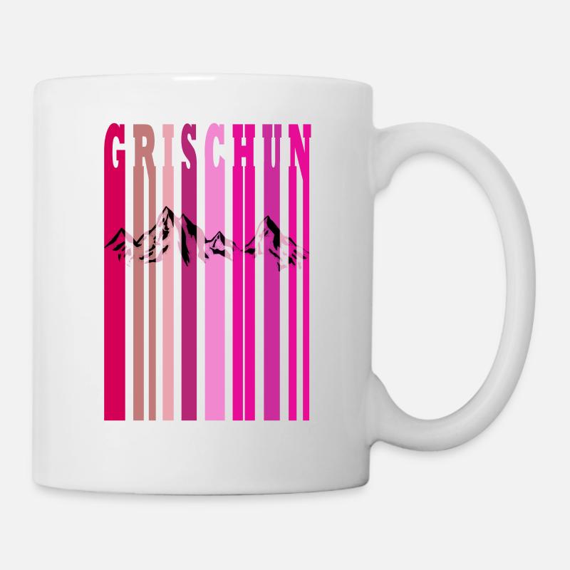 grischun pink rosa - Tasse - Weiß