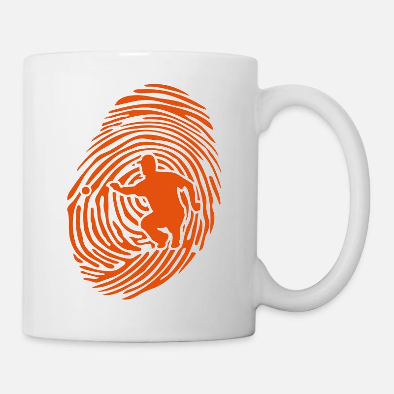 petanque fingerprint - Mug - white