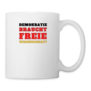 Demokratie Wissenschaft Grundrechte demo politik - Tasse - Weiß - Rechts