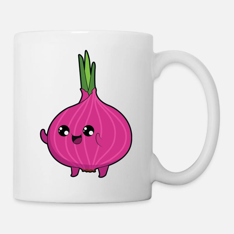 Rote Zwiebel - Tasse - Weiß