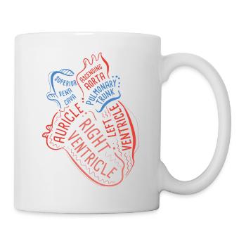 Heart Specialist I Anatomy Doctor Medical Biology - Tasse - Weiß - Rechts
