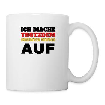 Grundrechte Demo Politik Staat wählen freiheit - Tasse - Weiß - Rechts