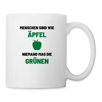 Politik freiheit grün wahl links partei grundrecht - Tasse - Weiß - Rechts