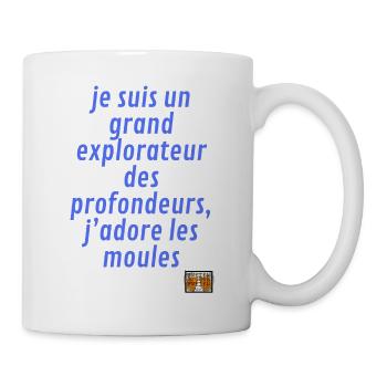 je suis explorateur - Mug blanc - blanc - Droite