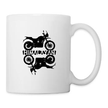 Royal Enfield Himalayan silhouette black - Mug - white - Right