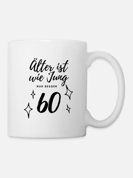 60. Geburtstag - Tasse - Weiß