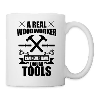 Carpenter Planer Saw Slogan Cadeau Charpentier - Mug blanc - blanc - Droite