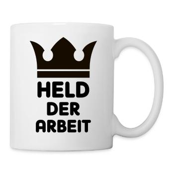 Held der Arbeit - Tasse - Weiß - Rechts