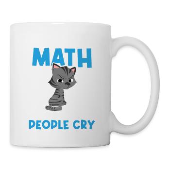 I love math mathematics nerd mathematician - Mug - white - Right
