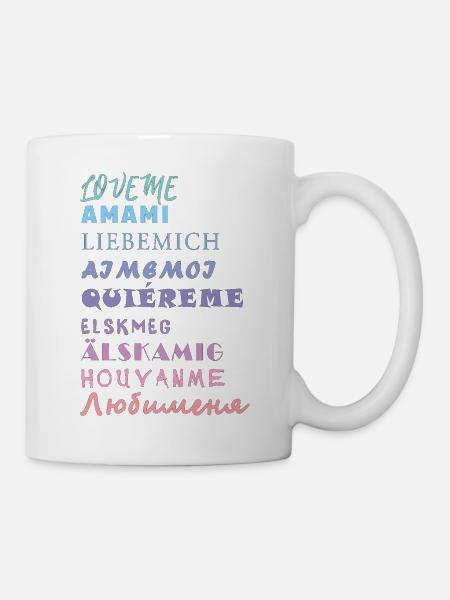 LIEBE MICH - Tasse - Weiß