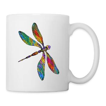 Libellule - Mug blanc - blanc - Droite