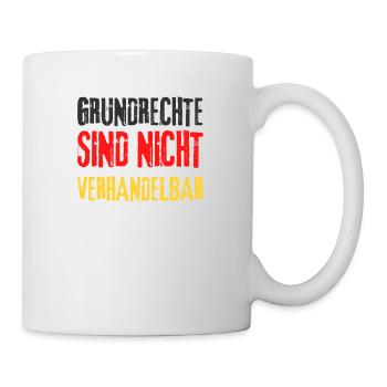 Politik Grundrechte Freiheit wählen Zensur demo - Tasse - Weiß - Rechts