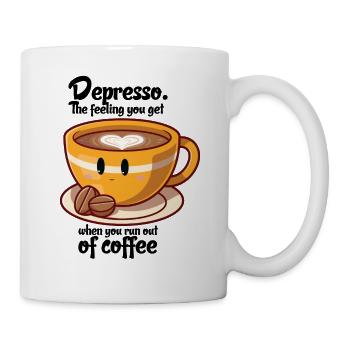 Coffee cup lover Coffee Yellow with saying - Mug - white - Right