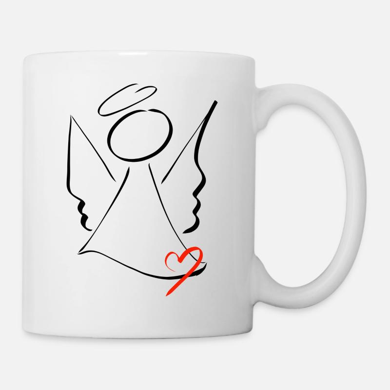 Schutzengel - Tasse - Weiß
