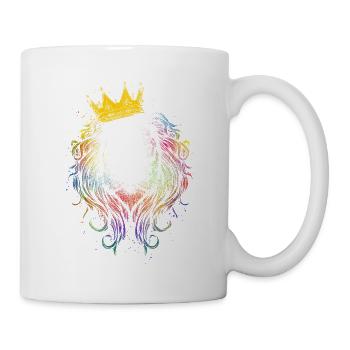 Lion King Lion with Crown in Colorful - Mug - white - Right