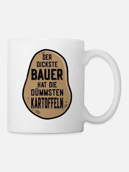 BAUER KARTOFFELN LANDWIRT LANDWIRTSCHAFT - Tasse - Weiß