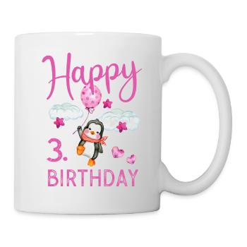 3. Geburtstag 3 Jahre Geburtstagsshirt Familie - Tasse - Weiß - Rechts