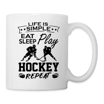 Ice Hockey Players - Tasse - Weiß - Rechts