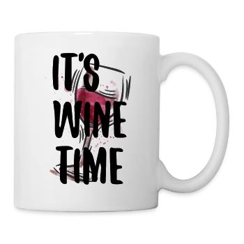 Wine Saying IT'S WINE TIME Wine Lovers - Mug - white - Right