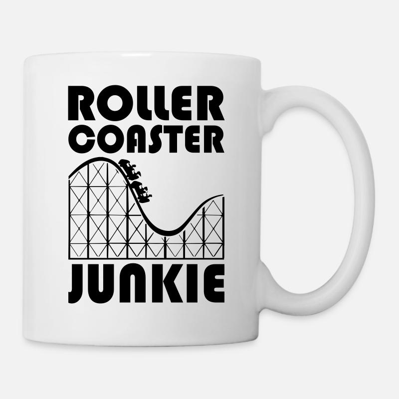 Roller Coaster Junkie - Mug blanc - blanc