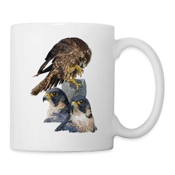 Wanderfalken - Tasse - Weiß - Rechts