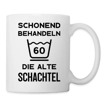 60. GEBURTSTAG FRAU 60 JAHRE 1963 - Tasse - Weiß - Rechts