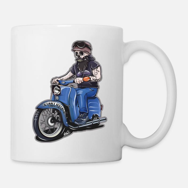 2Takt Ostalb Simson Skull - Tasse - Weiß