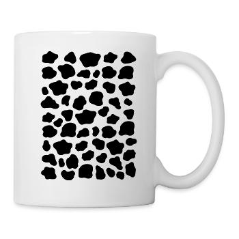 Cow Costume Pattern Cow Spots Black White Spotted - Mug - white - Right