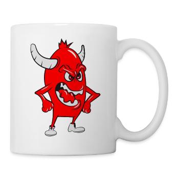 Monster angry alien - Mug - white - Right