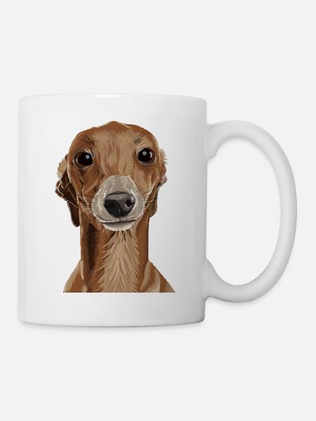 Greyhound - Tasse - Weiß