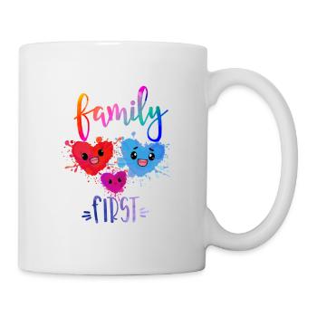 Family First - Tasse - Weiß - Rechts