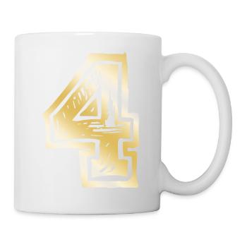 4 Number Gold - Mug - white - Right
