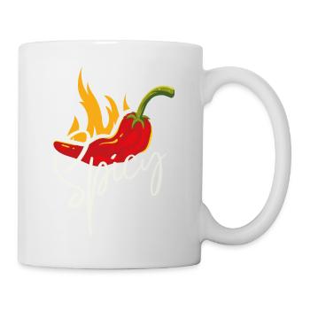Jalapeno Pepper I Hot Chilis Lover I Spicy Chili - Tasse - Weiß - Rechts