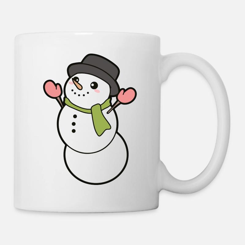 Bonhomme de neige - Mug blanc - blanc