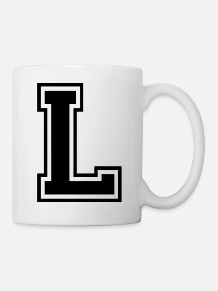 Letter L Team Football Baseball Basketball University - Mug - white