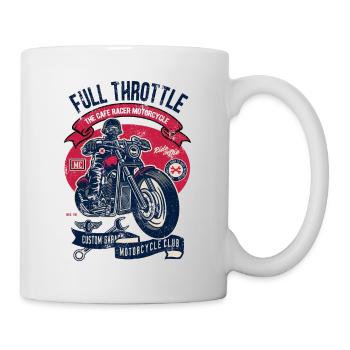 MC MOTORRAD MOTOR MOTORRÄDER CLUB CAFE RACER BIKER - Tasse - Weiß - Rechts