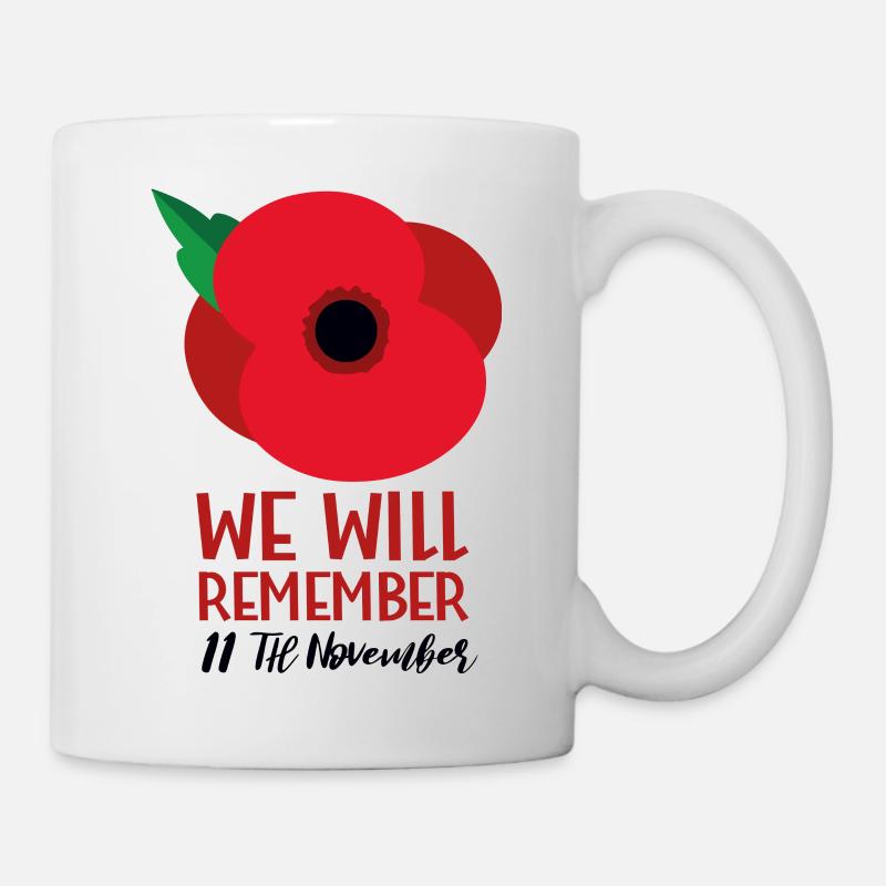british legion poppy day - Mug blanc - blanc